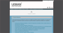 Desktop Screenshot of lemanelectrotecnia.com