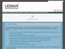 Tablet Screenshot of lemanelectrotecnia.com